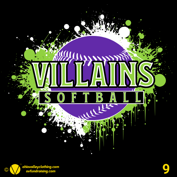 Villains Softball 2024 Fundraising Sample Designs Villains Softball 2024 Design 09