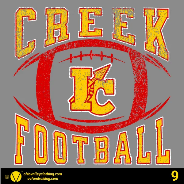 Indian Creek Middle School Football 2024 Design 09