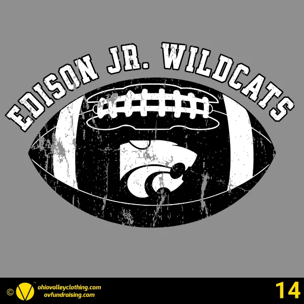 Edison Jr Wildcats Football 2026 Design 14