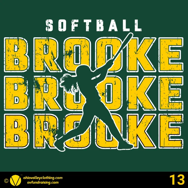 Brooke Middle School Softball 2025 Design 13