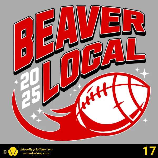 Beaver Local Touchdown Club 2025 Design 17