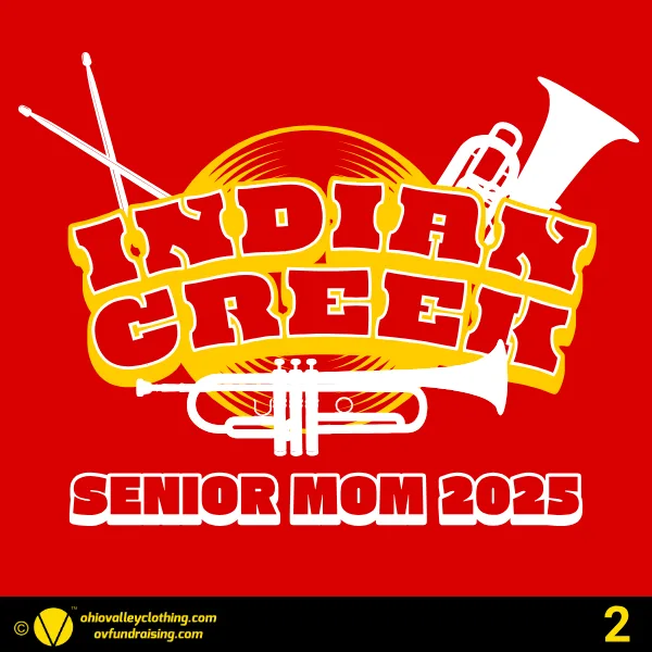 Indian Creek Senior Band Parent Shirts 2024 Design 02