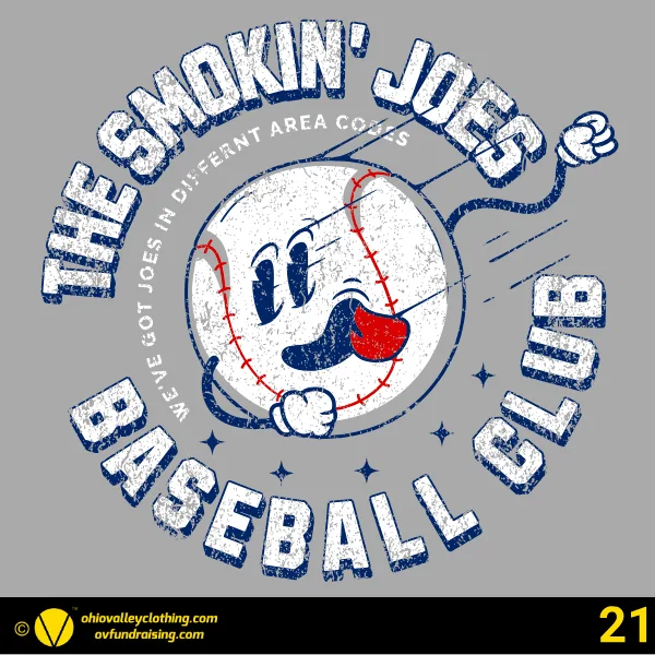 The Smokin' Joes Baseball Club Fall 2024 Design 21