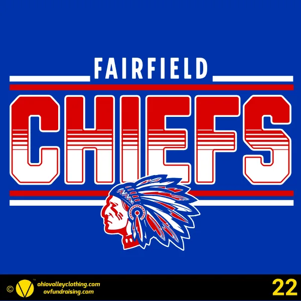 Fairfield Chiefs Baseball 2026 Design 22