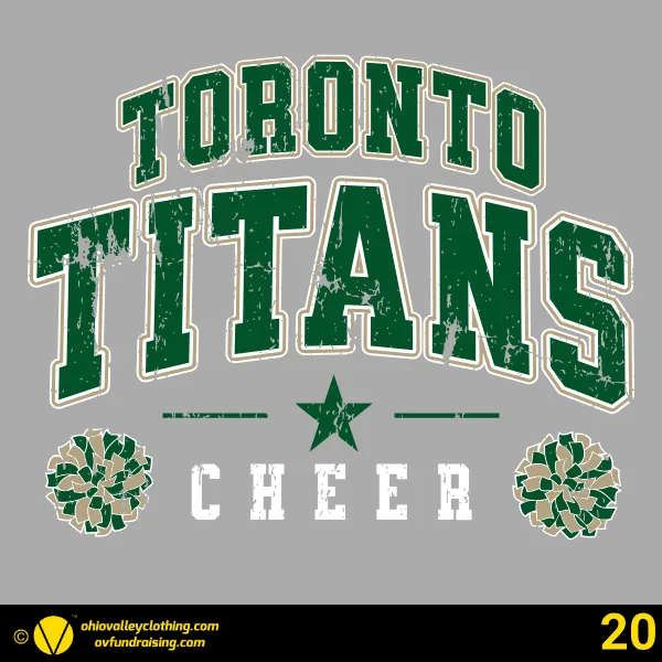 Toronto Titans Youth Football & Cheer 2026 Design 20