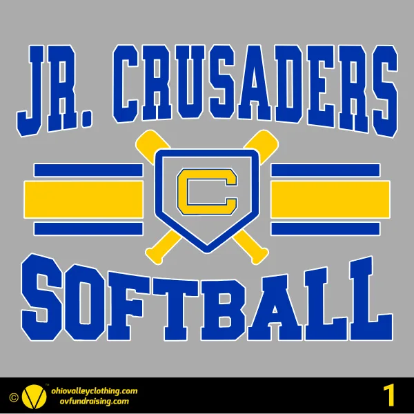 Jr Crusaders Softball 2026 Design 01