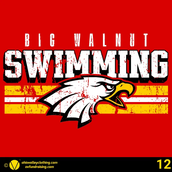 Big Walnut High School Swim Team 2026 Design 12