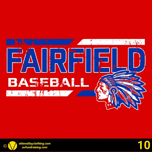 Fairfield Chiefs Baseball 2026 Design 10