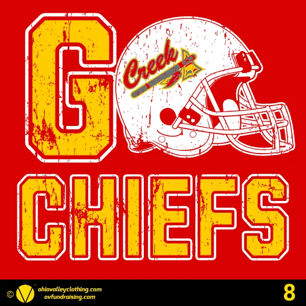 Indian Creek Youth Football and Cheering 2025 Design 08