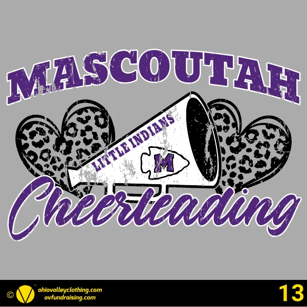 Mascoutah Little Indians Football and Cheer 2026 Design 13