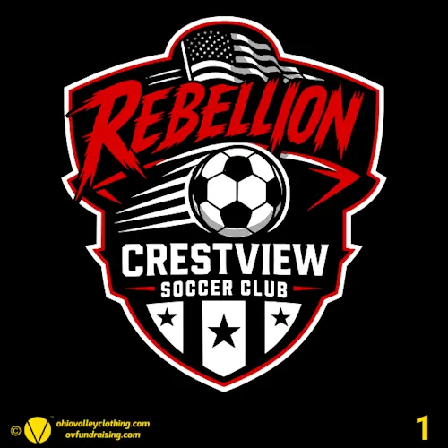 Crestview Soccer Club - Rebellion Soccer 2026 Fundraising Sample Designs