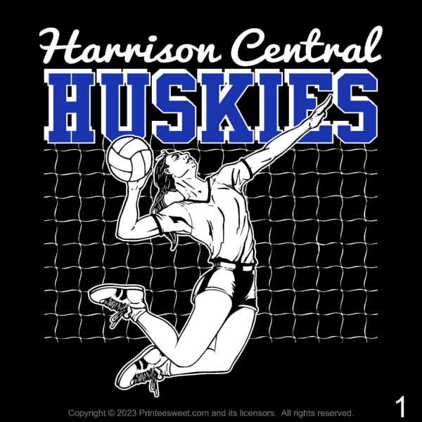 Harrison Central Volleyball Spring 2023 Fundraising Design Samples