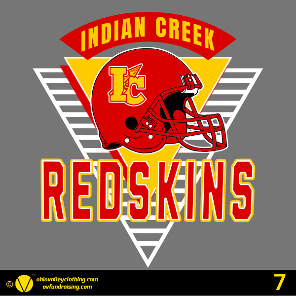 Indian Creek Football Roster/Parent Shirts 2024 Sample Designs Indian