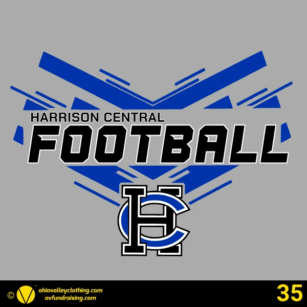 Harrison Central Huskies Football 2026 Design 35