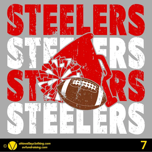 Weirton Steelers Cheering Organization 2026 - Design 07