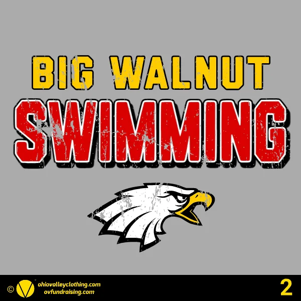 Big Walnut High School Swim Team 2026 Design 02