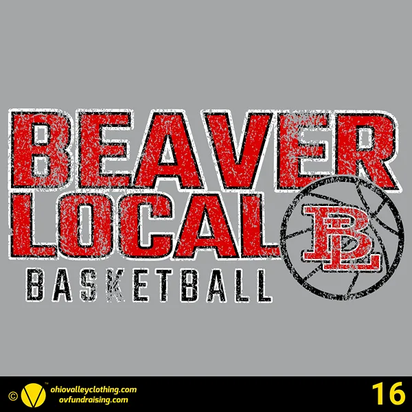Beaver Local Boys Basketball 2024-2025 Design 16