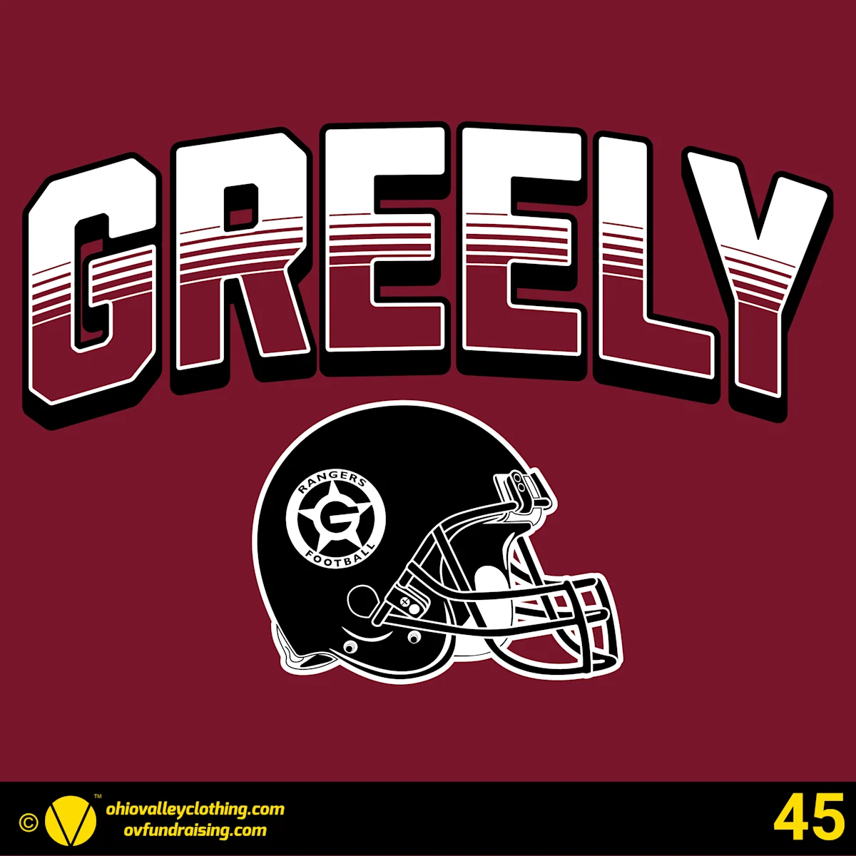 Greely Rangers Football 2026 Design 45