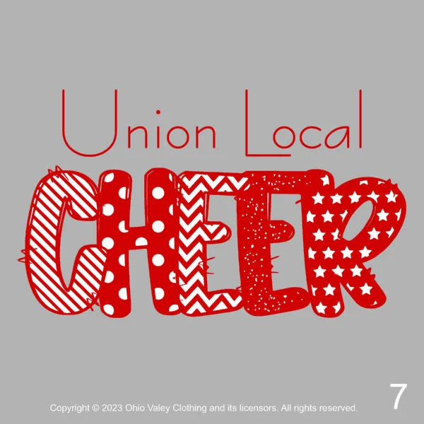 Union Local Cheerleaders 2023 Fundraising Sample Design Page 07