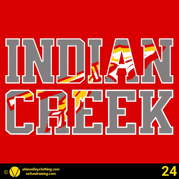 Indian Creek Football Boosters 2025 Design 24
