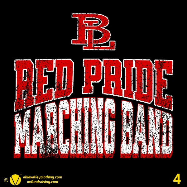 Beaver Local Red Pride Band Boosters 2024 Design 04
