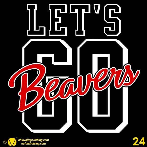 Beaver Local Red Pride Band Boosters 2024 Design 24