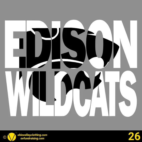 Edison Jr. Wildcats Football 2025 Design 26