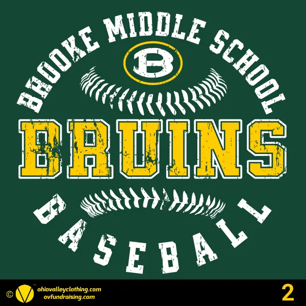 Brooke Middle School Baseball 2025 Design 02