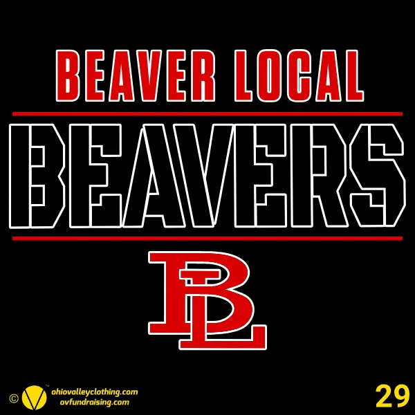 Beaver Local Red Pride Band Boosters 2026 Design 29