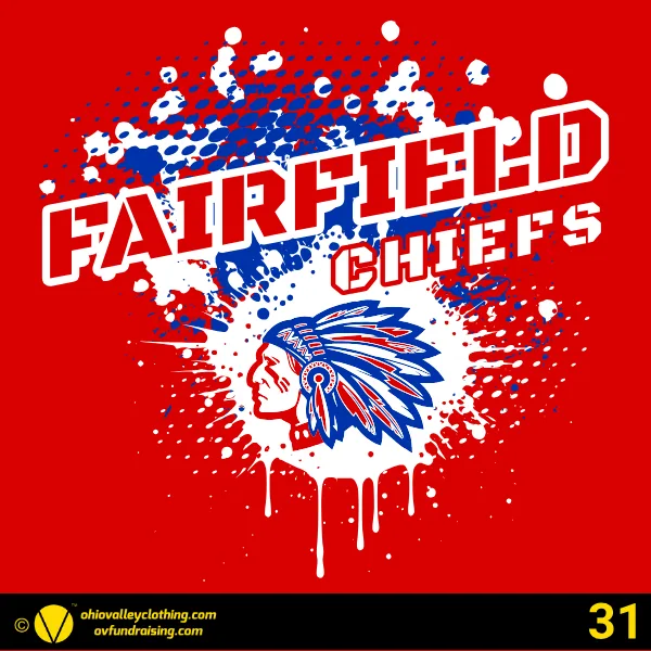 Fairfield Chiefs Baseball 2026 Design 31