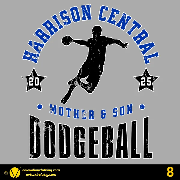 Harrison Central Mother Son Dodgeball 2025 Design 08