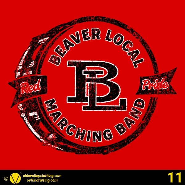 Beaver Local Red Pride Band Boosters 2024 Design 11