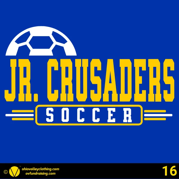 Jr. Crusaders Soccer 2026 Design 16