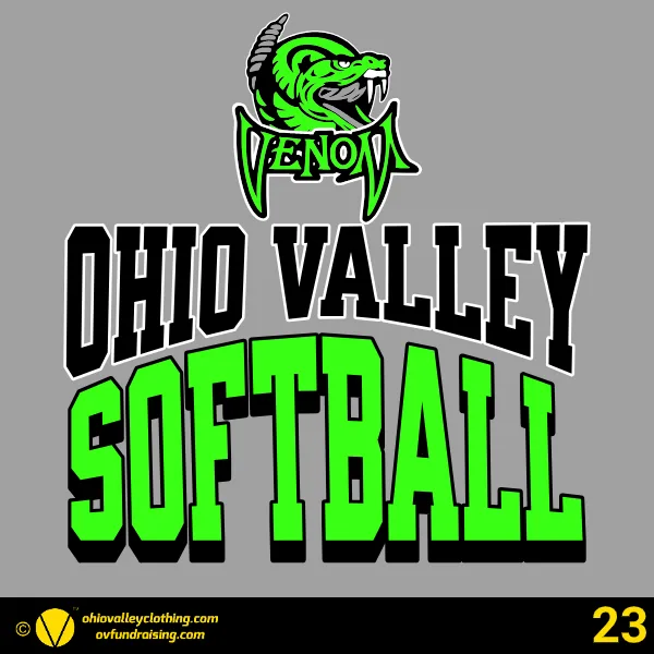 Ohio Valley Venom Softball 2024-2025 Design 23
