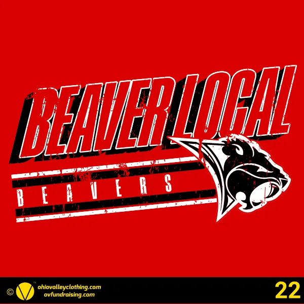 Beaver Local Red Pride Band Boosters 2026 Design 22