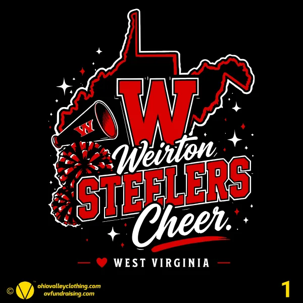 Weirton Steelers Cheering Organization 2026 - Design 01