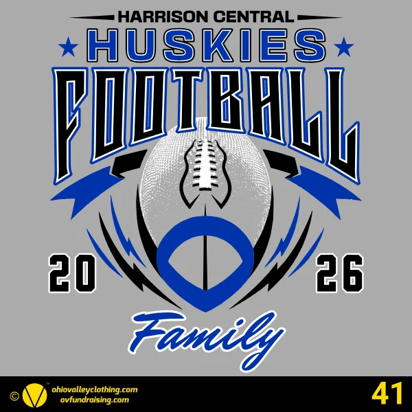 Harrison Central Huskies Football 2026 Design 41