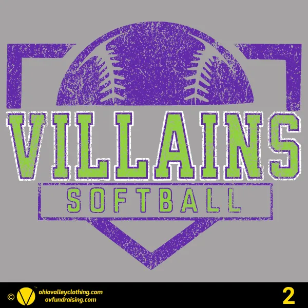 Villains Softball Designs Fall 2024 Design 02