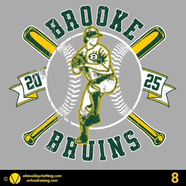 Brooke Middle School Baseball 2025 Design 08