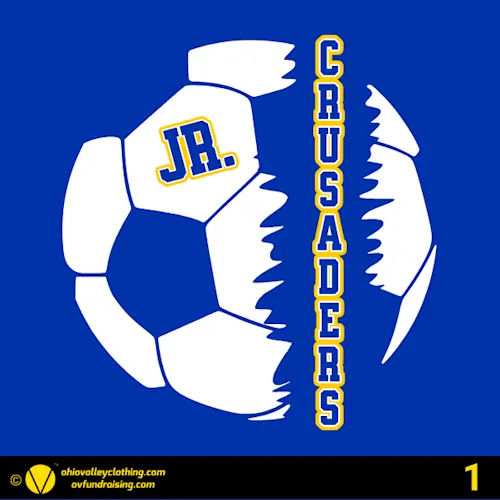 Jr. Crusaders Soccer 2026 Fundraiser Sample Designs