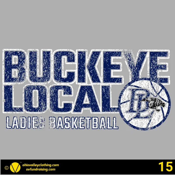 Buckeye Local Lady Panthers Basketball 2024 Design 15