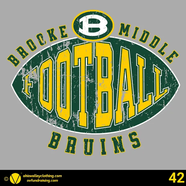 Brooke Middle School Football 2025 Design 42