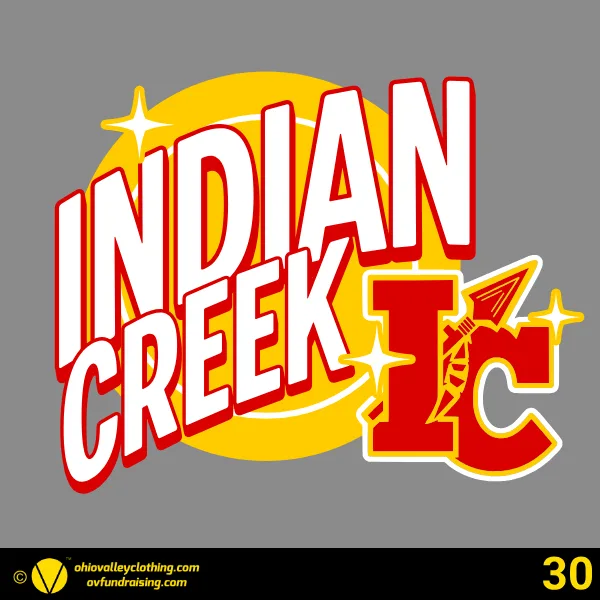Indian Creek Middle School Football 2024 Design 30
