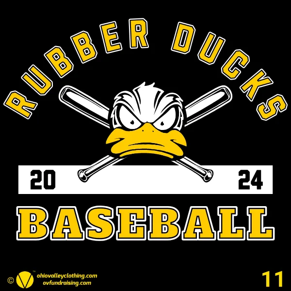 Rubber Ducks Baseball 2024 Design 11