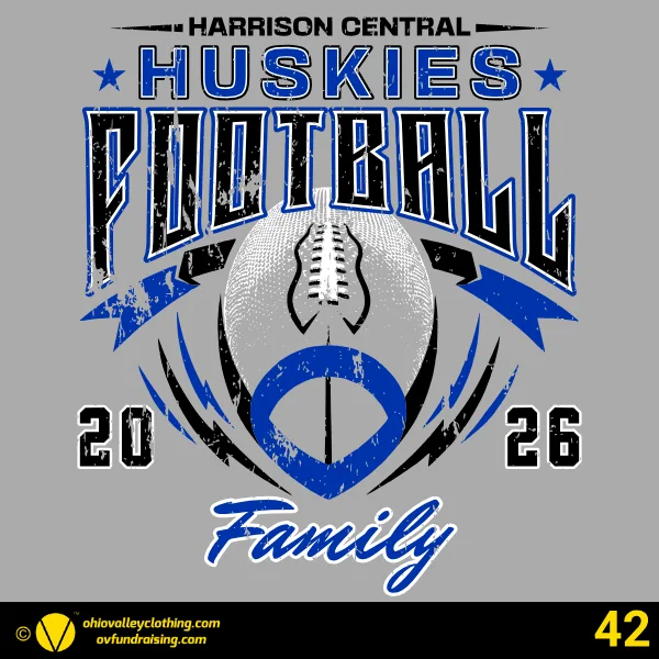 Harrison Central Huskies Football 2026 Design 42