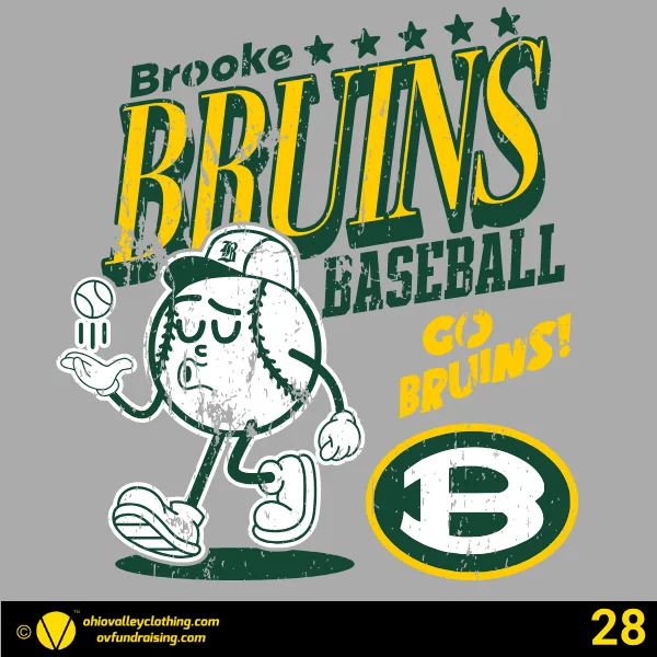 Brooke Middle School Club Baseball 2026 Design 28