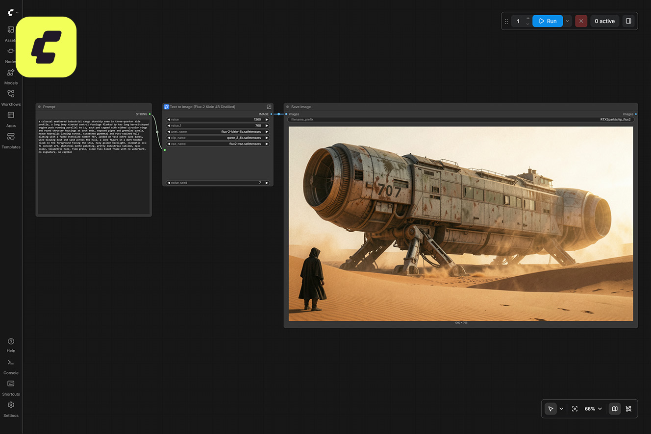 Comfy.UI program example