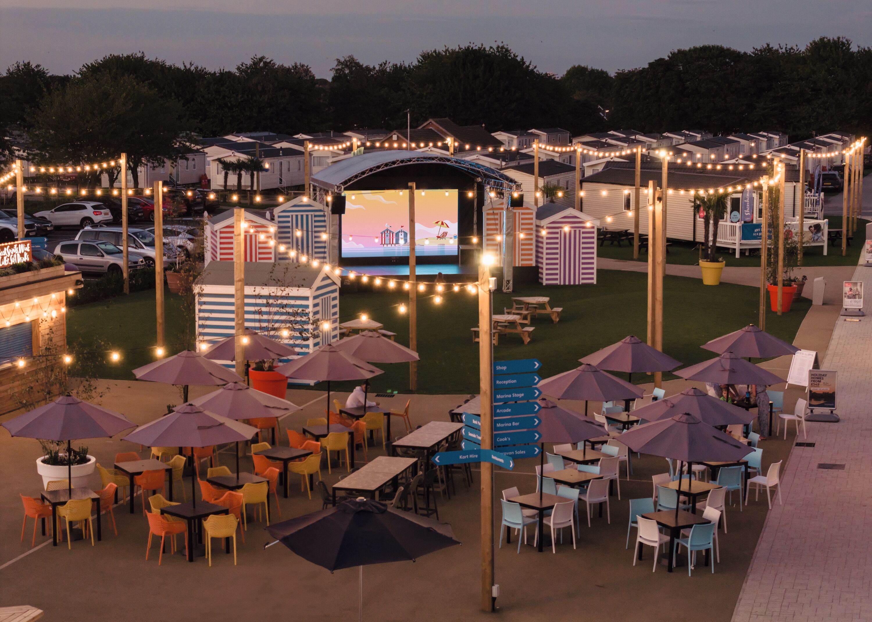 The piazza at Haven Skegness, Lincolnshire