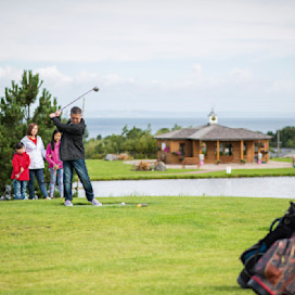 9-hole golf course with sea views at Seton Sands