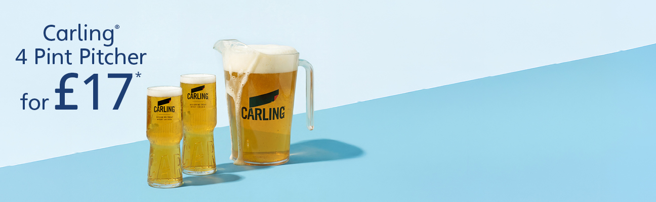 4-pint Carling pitcher for £17